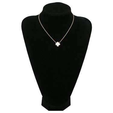 ヴァンクリーフアーペル Van Cleef & Arpels ピュア アルハンブラ VCARA39700 パールホワイトXイエローゴールド K18YG マザーオブパール ネックレス 750YG 18K 18金 シェル