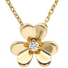 ヴァンクリーフアーペル Van Cleef & Arpels フリヴォル ペンダント ミニ VCARP0J100 イエローゴールド K18YG ダイヤモンド ネックレス 750YG 1Pダイヤ