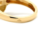 ヴァンクリーフアーペル Van Cleef & Arpels ヴィンテージ アルハンブラ VCARA41050 ブラックXイエローゴールド K18YG ダイヤモンド オニキス #51(JP11) リング 指輪 1Pダイヤ オニキス 11号