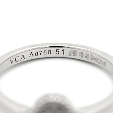 ヴァンクリーフアーペル Van Cleef & Arpels スウィート アルハンブラ VCARO85800 ホワイトゴールド K18WG ダイヤモンド #51(JP11) リング 指輪 750WG 18K 18金 10号