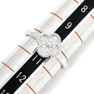ヴァンクリーフアーペル Van Cleef & Arpels スウィート アルハンブラ VCARO85800 ホワイトゴールド K18WG ダイヤモンド #51(JP11) リング 指輪 750WG 18K 18金 10号