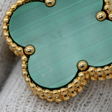 ヴァンクリーフアーペル Van Cleef & Arpels マジック アルハンブラ グリーン×イエローゴールド K18YG マラカイト #52(JP12) リング 指輪 Au750 18金 マラカイト 12号