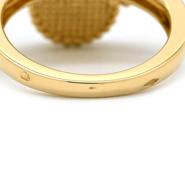 ヴァンクリーフアーペル Van Cleef & Arpels マジック アルハンブラ グリーン×イエローゴールド K18YG マラカイト #52(JP12) リング 指輪 Au750 18金 マラカイト 12号