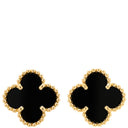 ヴァンクリーフアーペル Van Cleef & Arpels スウィート アルハンブラ VCARA44900 ブラック×イエローゴールド K18YG オニキス ピアス 黒 オニキス 750 YG 18K 両耳用