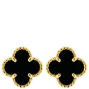 ヴァンクリーフアーペル Van Cleef & Arpels スウィート アルハンブラ VCARA44900 ブラック×イエローゴールド K18YG オニキス ピアス 黒 オニキス 750 YG 18K 両耳用