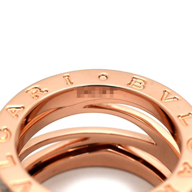 ブルガリ BVLGARI ビーゼロワン B-zero1 レジェンド ダイヤ 4バンドリング ピンクゴールド K18PG ダイヤモンド #52(JP12) リング 指輪 750 18金 PG 11号