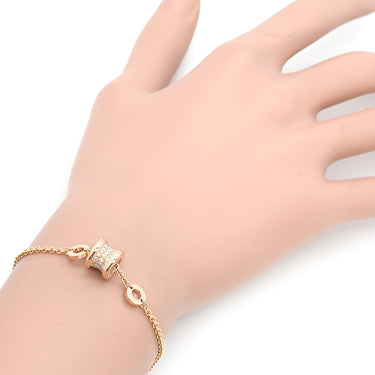 ブルガリ BVLGARI ビーゼロワン エレメント ダイヤ ピンクゴールド K18PG ダイヤモンド SM ブレスレット 18K 750 PG RG