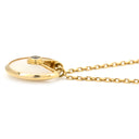 カルティエ Cartier アミュレット ドゥ カルティエ XS ホワイト×イエローゴールド K18YG ダイヤモンド ホワイトマザーオブパール ネックレス 白 1Pダイヤ 750 シェル ラウンド
