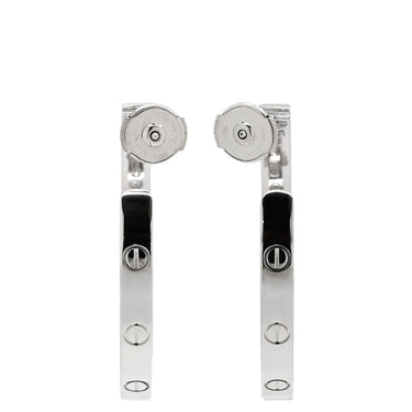 カルティエ Cartier ラブ LOVE フープピアス LM B8028300 ホワイトゴールド K18WG ピアス 750 18K WG