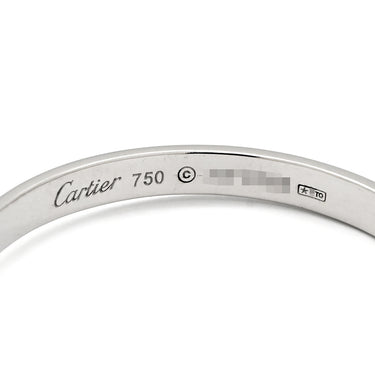 カルティエ Cartier ラブ LOVE フープピアス LM B8028300 ホワイトゴールド K18WG ピアス 750 18K WG