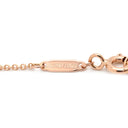ティファニー Tiffany & Co T ダイヤ ペンダント ローズゴールド K18PG ダイヤモンド ネックレス ピンクゴールド サークル ラウンド バケットカット ブリリアントカット