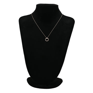 ティファニー Tiffany & Co T ダイヤ ペンダント ローズゴールド K18PG ダイヤモンド ネックレス ピンクゴールド サークル ラウンド バケットカット ブリリアントカット