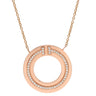 ティファニー Tiffany & Co Tトゥー サークル ペンダント ダイヤ ローズゴールド K18PG ダイヤモンド ネックレス ピンクゴールド T＆Co. ラウンド
