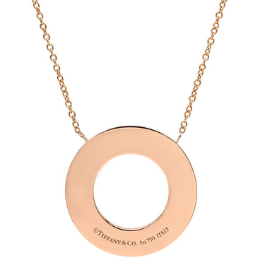 ティファニー Tiffany & Co Tトゥー サークル ペンダント ダイヤ ローズゴールド K18PG ダイヤモンド ネックレス ピンクゴールド T＆Co. ラウンド