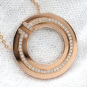 ティファニー Tiffany & Co Tトゥー サークル ペンダント ダイヤ ローズゴールド K18PG ダイヤモンド ネックレス ピンクゴールド T＆Co. ラウンド