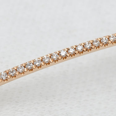 ティファニー Tiffany & Co Tスマイル ダイヤ ローズゴールド K18PG ダイヤモンド ブレスレット 750 18K PG パヴェダイヤ