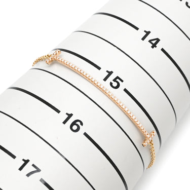 ティファニー Tiffany & Co Tスマイル ダイヤ ローズゴールド K18PG ダイヤモンド ブレスレット 750 18K PG パヴェダイヤ
