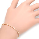 ティファニー Tiffany & Co Tスマイル ダイヤ ローズゴールド K18PG ダイヤモンド ブレスレット 750 18K PG パヴェダイヤ
