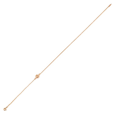 ティファニー Tiffany & Co T TWO ダイヤ ダブルチェーン ローズゴールド K18PG ダイヤモンド ブレスレット ピンクゴールド 750 18K PG 二連ブレス