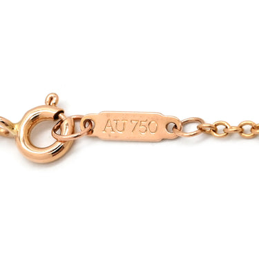ティファニー Tiffany & Co T TWO ダイヤ ダブルチェーン ローズゴールド K18PG ダイヤモンド ブレスレット ピンクゴールド 750 18K PG 二連ブレス