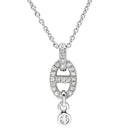 エルメス HERMES シェーヌダンクル アンシェネ ホワイトゴールド K18WG ダイヤモンド ネックレス 18K 750AU WG ダイヤモンド 29石