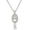 エルメス HERMES シェーヌダンクル アンシェネ ホワイトゴールド K18WG ダイヤモンド ネックレス 18K 750AU WG ダイヤモンド 29石