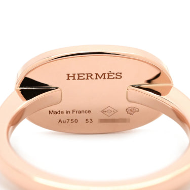 エルメス HERMES シェーヌダンクル ヴェルソ パヴェダイヤ ローズゴールド K18PG ダイヤモンド #53(JP13) リング 指輪 ピンクゴールド 750 18K RG 12.5号