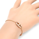 エルメス HERMES ファランドール ローズゴールド K18PG ST ブレスレット ピンクゴールド 18K 750 シェーヌダンクルモチーフ