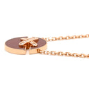 ショーメ CHAUMET ジュ ドゥ リアン ハーモニー SM 084428 レッド×ピンクゴールド K18PG ダイヤモンド カーネリアン ネックレス 赤 カーネリアン メダル 750 18K PG ダイヤ