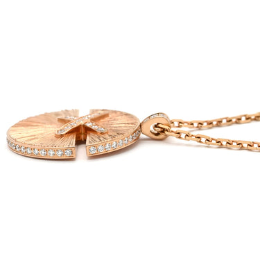 ショーメ CHAUMET ジュ ドゥ リアン ハーモニー ペンダント 084646 ピンクゴールド K18PG ダイヤモンド ネックレス 18K 750PG ダイヤ