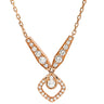 ショーメ CHAUMET ジョゼフィーヌ エクラ フローラル 082671 ピンクゴールド K18PG ダイヤモンド ネックレス ダイヤモンド パヴェ ブリリアントカット