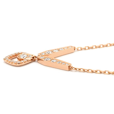 ショーメ CHAUMET ジョゼフィーヌ エクラ フローラル 082671 ピンクゴールド K18PG ダイヤモンド ネックレス ダイヤモンド パヴェ ブリリアントカット