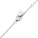 ショーメ CHAUMET オルタンシア ホワイト×ブルー×ホワイトゴールド K18WG ダイヤモンド カルセドニー サファイア ネックレス 白 青 K18 750 WG ダイヤモンド カルセドニー サファイア