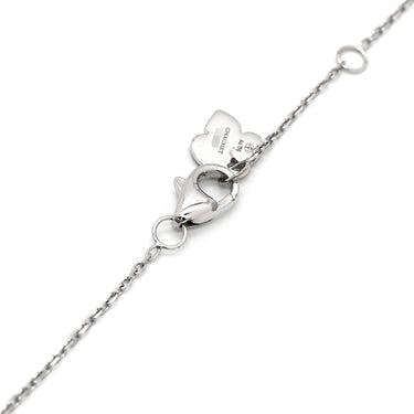 ショーメ CHAUMET オルタンシア ホワイト×ブルー×ホワイトゴールド K18WG ダイヤモンド カルセドニー サファイア ネックレス 白 青 K18 750 WG ダイヤモンド カルセドニー サファイア