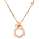 ショーメ CHAUMET ビー ドゥ ショーメ ハニカム ピンクゴールド K18PG ダイヤモンド ネックレス Bee My Love ダイヤモンド