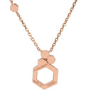ショーメ CHAUMET ビー ドゥ ショーメ ハニカム ピンクゴールド K18PG ダイヤモンド ネックレス Bee My Love ダイヤモンド