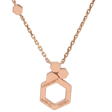 ショーメ CHAUMET ビー ドゥ ショーメ ハニカム ピンクゴールド K18PG ダイヤモンド ネックレス Bee My Love ダイヤモンド