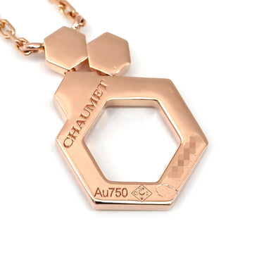 ショーメ CHAUMET ビー ドゥ ショーメ ハニカム ピンクゴールド K18PG ダイヤモンド ネックレス Bee My Love ダイヤモンド