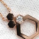 ショーメ CHAUMET ビー ドゥ ショーメ ハニカム ピンクゴールド K18PG ダイヤモンド ネックレス Bee My Love ダイヤモンド