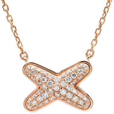 ショーメ CHAUMET ジュ ドゥ リアン ダイヤ ペンダント 083221 ピンクゴールド K18PG ダイヤモンド ネックレス 750 18K PG ブリリアントカット
