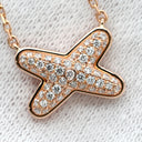ショーメ CHAUMET ジュ ドゥ リアン ダイヤ ペンダント 083221 ピンクゴールド K18PG ダイヤモンド ネックレス 750 18K PG ブリリアントカット