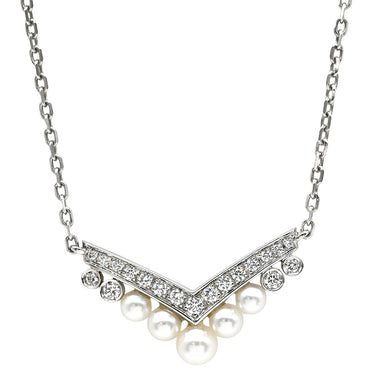 ショーメ CHAUMET ジョゼフィーヌ エグレット 084966 ホワイトゴールド K18WG ダイヤモンド アコヤパール ネックレス K18 750 WG ダイヤモンド アコヤパール