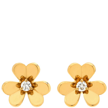 ヴァンクリーフアーペル Van Cleef & Arpels フリヴォル ピアス ミニ VCARPJMN00 イエローゴールド K18YG ダイヤモンド ピアス Au750 18K 18金 ダイヤモンド