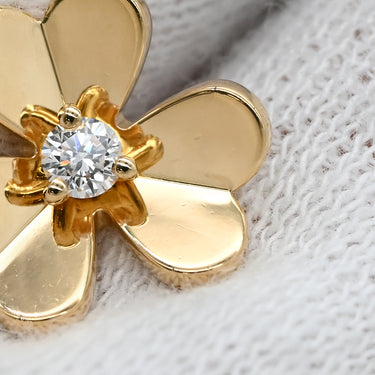 ヴァンクリーフアーペル Van Cleef & Arpels フリヴォル ピアス ミニ VCARPJMN00 イエローゴールド K18YG ダイヤモンド ピアス Au750 18K 18金 ダイヤモンド