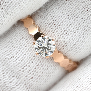 ショーメ CHAUMET ビー ドゥ ショーメ ソリテール J4NG00 ピンクゴールド K18PG #51(JP11) リング 指輪 Bee My Love ダイヤ 10.5号
