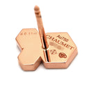 ショーメ CHAUMET ビー ドゥ ショーメ ダイヤ 083985-000 ピンクゴールド K18PG ダイヤモンド ピアス 1石 ビーマイラブ ハニカム