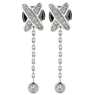 ショーメ CHAUMET ジュ ドゥ リアン ダイヤ ホワイトゴールド K18WG ダイヤモンド ピアス 750 18K WG