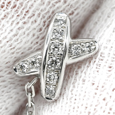 ショーメ CHAUMET ジュ ドゥ リアン ダイヤ ホワイトゴールド K18WG ダイヤモンド ピアス 750 18K WG
