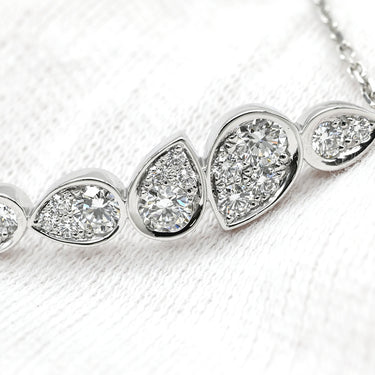 ショーメ CHAUMET ジョゼフィーヌ ロンド デグレット 083861 ホワイトゴールド K18WG ダイヤモンド ブレスレット ダイヤモンド ブリリアントカット 16石