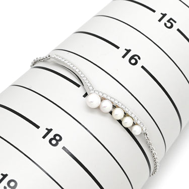 ショーメ CHAUMET ジョゼフィーヌ エグレット パールホワイト×ホワイトゴールド K18WG ダイヤモンド パール ブレスレット JOSEPHINE ダイヤモンド 5Pパール